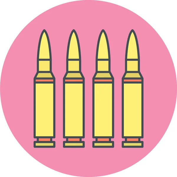 Bullets Icon Sign Seamless Pattern White Background Vector Illustration — Vetor de Stock