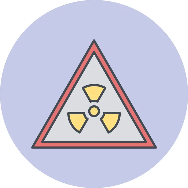 Vector Illustration Radiation Sign Icon — ストックベクタ