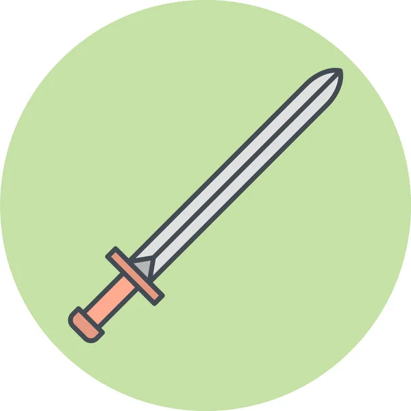 剣のアイコン ベクターイラスト — ストックベクタ