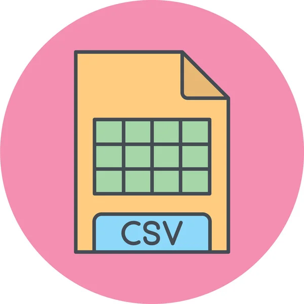 Vector Illustration File Format Icon — Vettoriale Stock