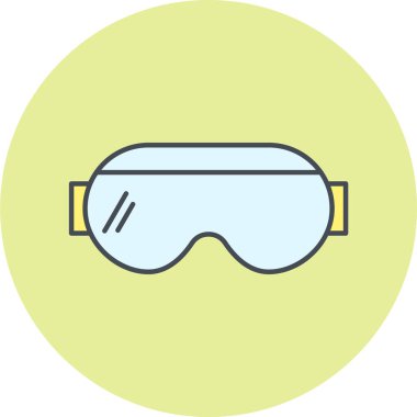 Gözlük simgesi vektör çizim