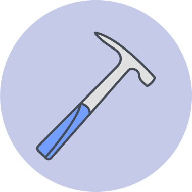 Çekiç simgesinin vektör illüstrasyonu