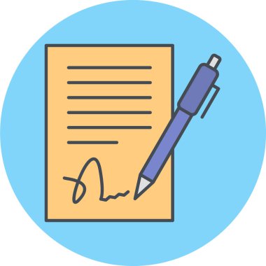 Belge simgesinin vektör illüstrasyonu