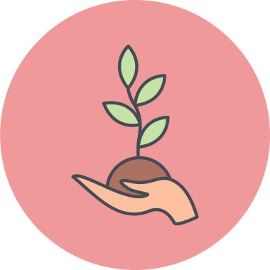 bitki vektörü simgesi modern basit illüstrasyon