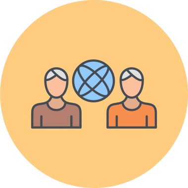 İnsan simgesinin vektör illüstrasyonu