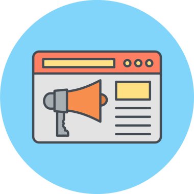 seo modern simgesinin vektör illüstrasyonu