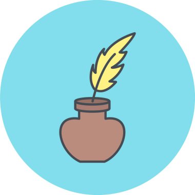 Tüylü ikon vektör illüstrasyonu