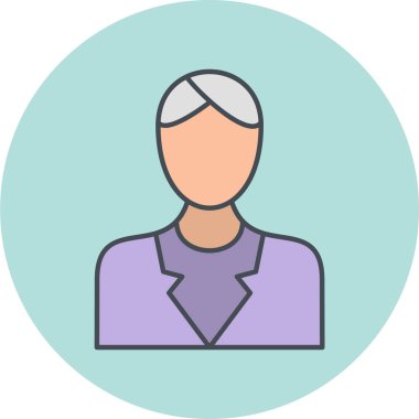 avatar simgesi vektör illüstrasyonu