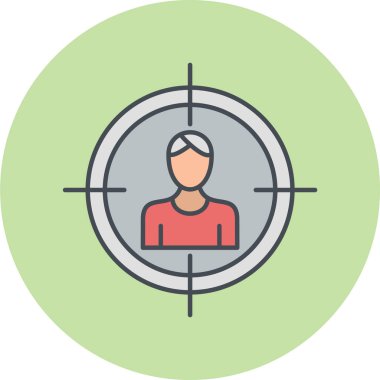 hedef simge vektör illüstrasyonu