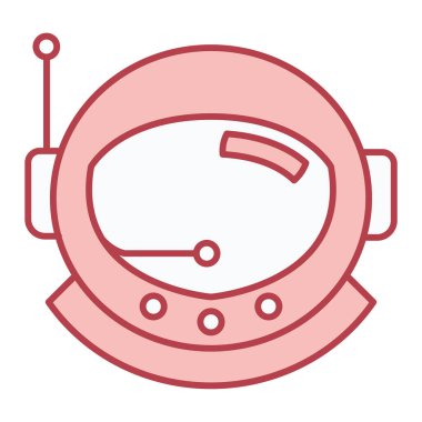 astronot simgesi vektör illüstrasyonu