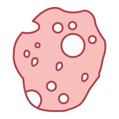 Çizgi film çörek simgesinin vektör çizimi