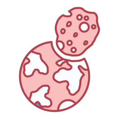 Dünya gezegeninin küresel vektör çizimi