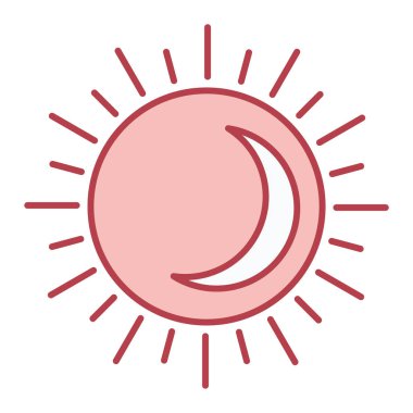 Güneş Simgesi Vektör illüstrasyonu