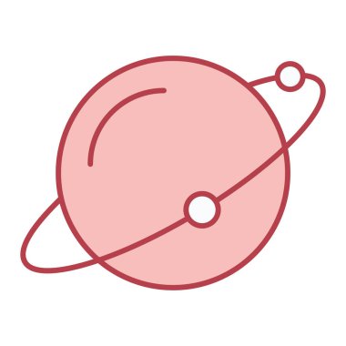 Gezegen ikonu. ağ için küre vektörünün özet çizimi ve biçim simgelerini doldur