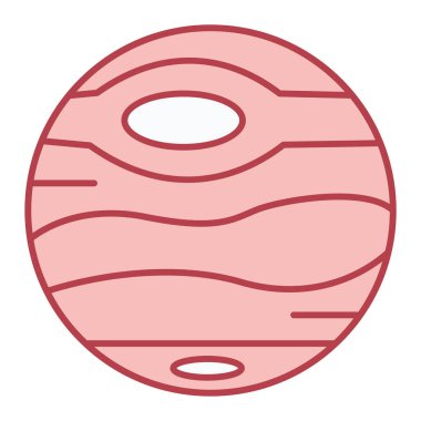 Gezegen ikonu. Web için top vektör simgelerinin özet çizimi