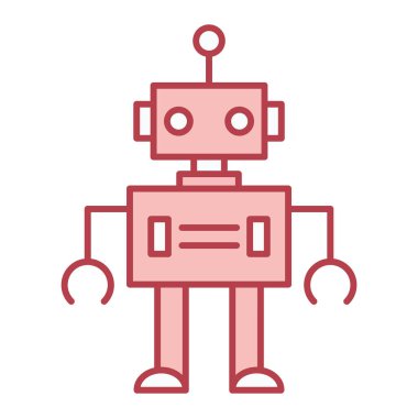 robot ikon vektör illüstrasyonu