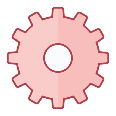 dişli simgesi vektör illüstrasyonu