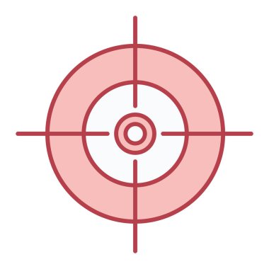 hedef simge vektör illüstrasyonu