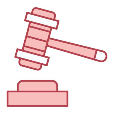 Müzayede çekici ikonu. vektör illüstrasyonu