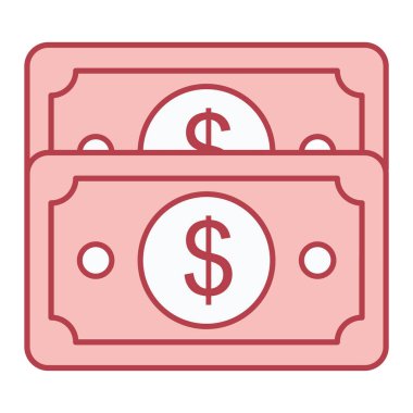 para nakit ikon vektör illüstrasyonu