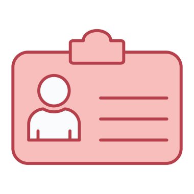 ID kart simgesi vektör illüstrasyonu