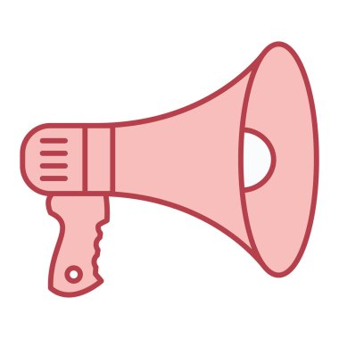 Megafon ikonu vektör illüstrasyonu