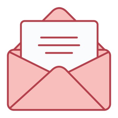 zarf e- posta simgesi vektör illüstrasyonu