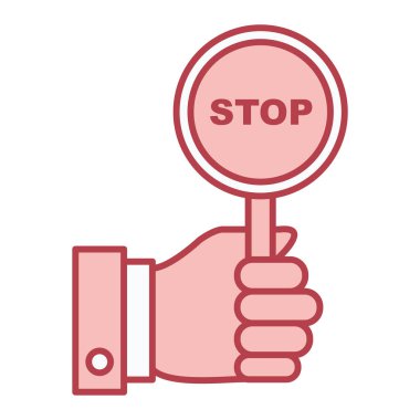 Kelime arama vektörü illüstrasyonuyla büyüteç