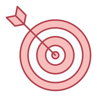 hedef simge vektör illüstrasyonu