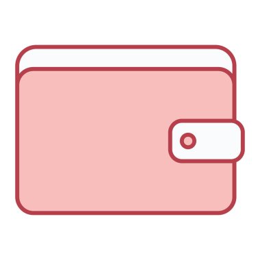 cüzdan ikonu vektör illüstrasyonu