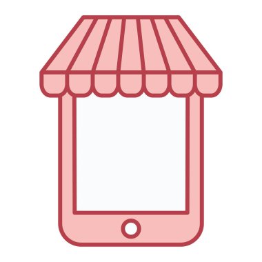 Akıllı telefon. Web simgesi basit illüstrasyon