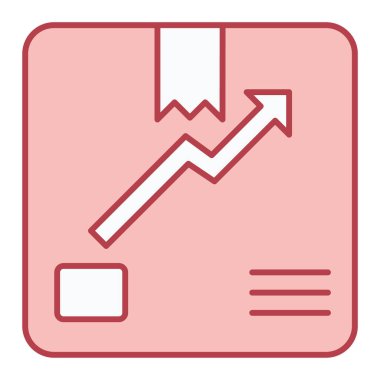 iş grafiği simgesi, vektör illüstrasyonu