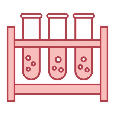 test tübü ikon vektör çizimi