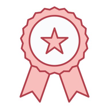 Madalya ikon vektör illüstrasyonu