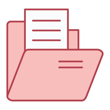 Dosya. Web simgesi basit illüstrasyon