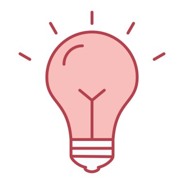 ampul simgesi vektör illüstrasyonu