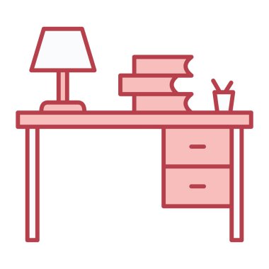 masa lambası ikonu vektör illüstrasyon tasarımı