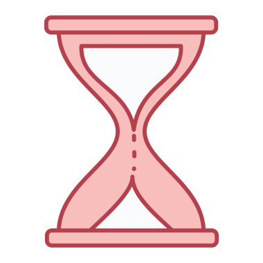 Kum saati ikonu. kum zamanı vektör çizimi.