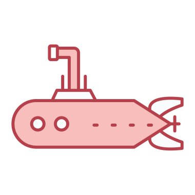 Denizaltı simge vektör çizim