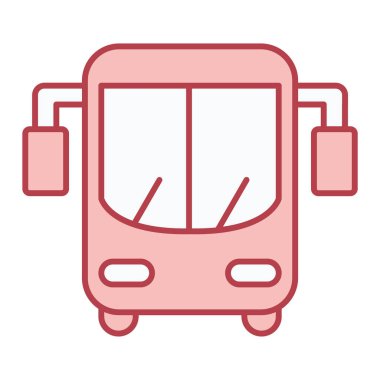 bus simgesi vektör illüstrasyonu