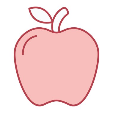 elma ikonu vektör illüstrasyonu