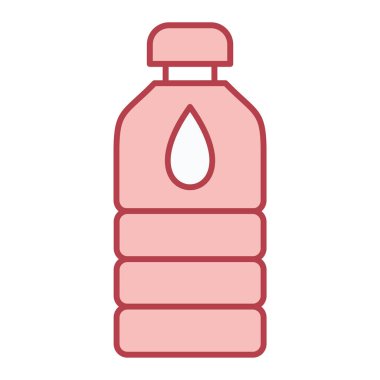 Kavanoz simgesi. Web için su şişesi vektör simgelerinin basit çizimi