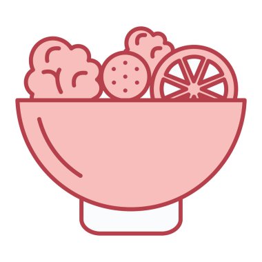 Lezzetli yemek vektörü çizimi