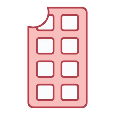 çikolata çubuğu vektör illüstrasyonu