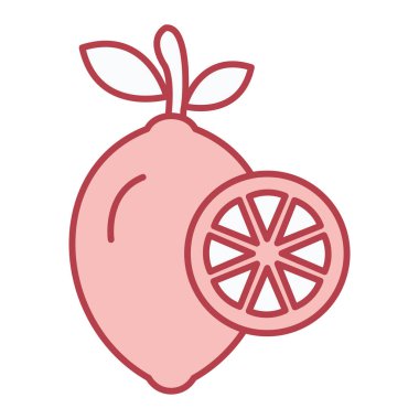 taze meyve ikonu vektör illüstrasyonu