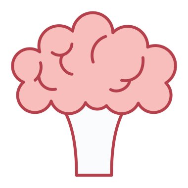 Brokoli ikonu. Web için havuç vektör simgelerinin özet çizimi