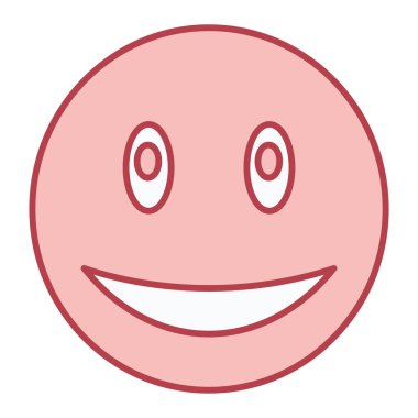 gülen yüz simgesi ikon vektör illüstrasyon tasarımı