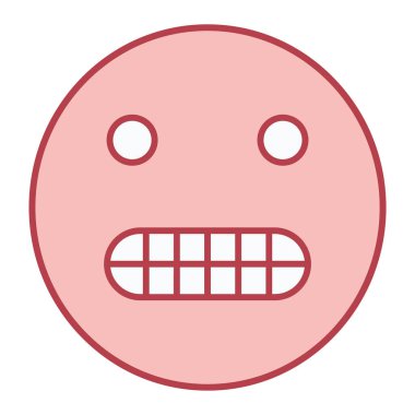 yüz simgesi, vektör illüstrasyonu