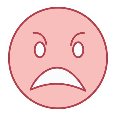 ağlayan yüz ifadesi simgesi vektör illüstrasyon tasarımı