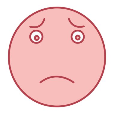 yüz ifadesi simge vektör illüstrasyon tasarımı